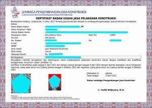 SBU Jasa Konstruksi